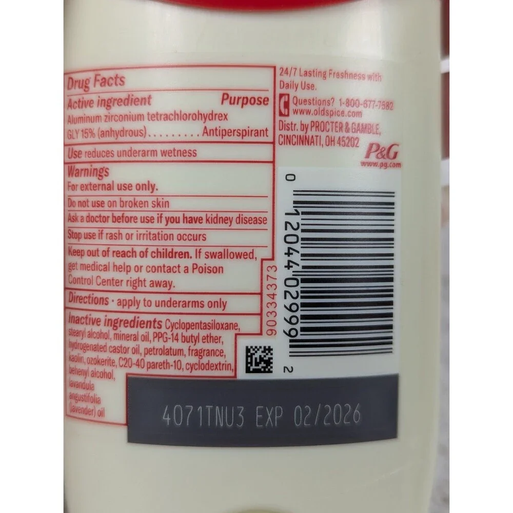 Old Spice - Wilderness Antiperspirant Deodorant for Men Lavender - 2.6 Oz 3 Pack